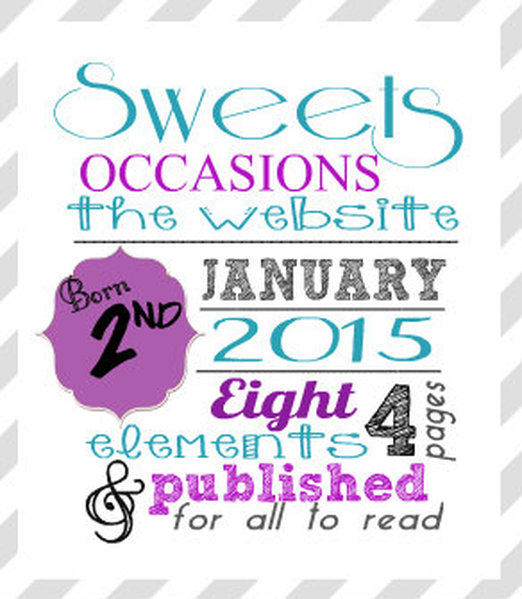 {Sweets Occasions} Birth Announcement